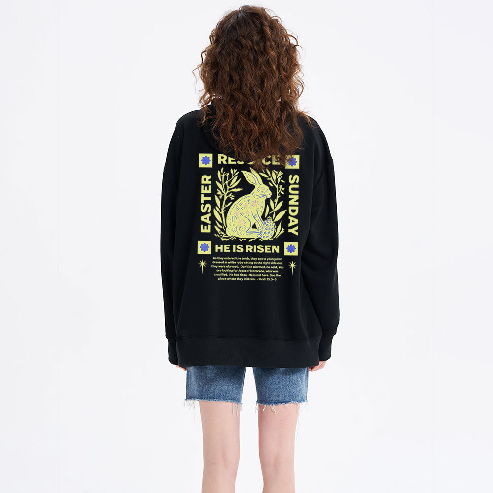 He Is Risen Classic Christian Hoodie