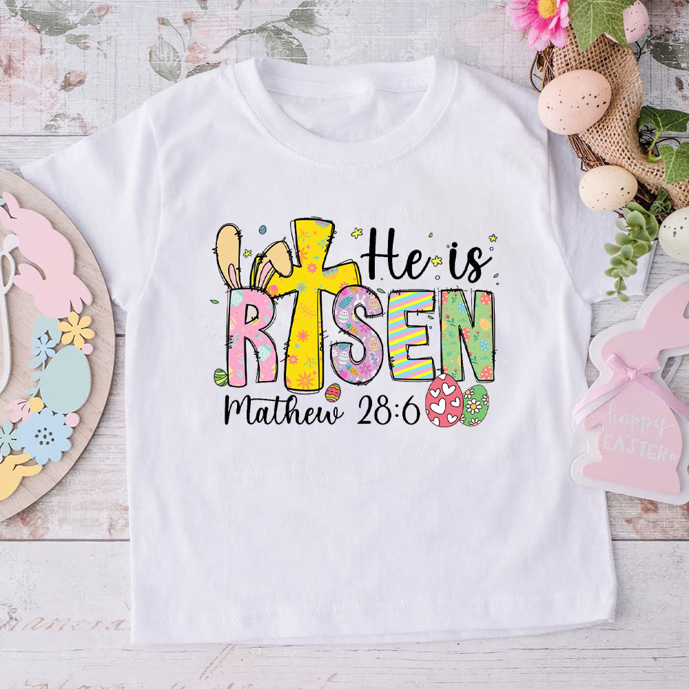 He Is Risen Easter Christian T-Shirt