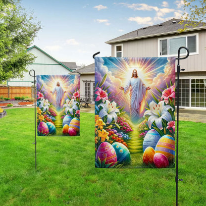 He Is Risen Easter Jesus Flag