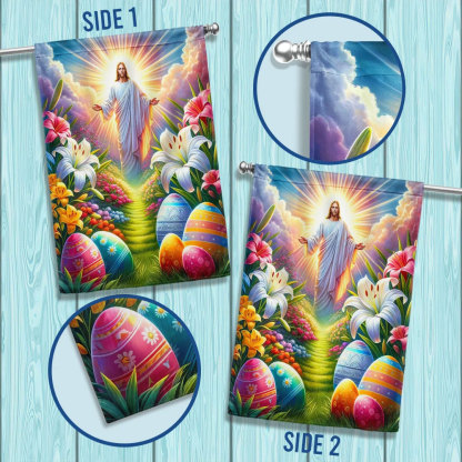 He Is Risen Easter Jesus Flag