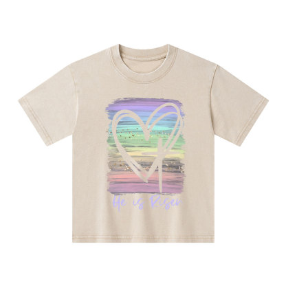 He Is Risen Vintage Kid Washed T-Shirt
