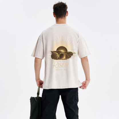 He Is Risen Washed T-Shirt