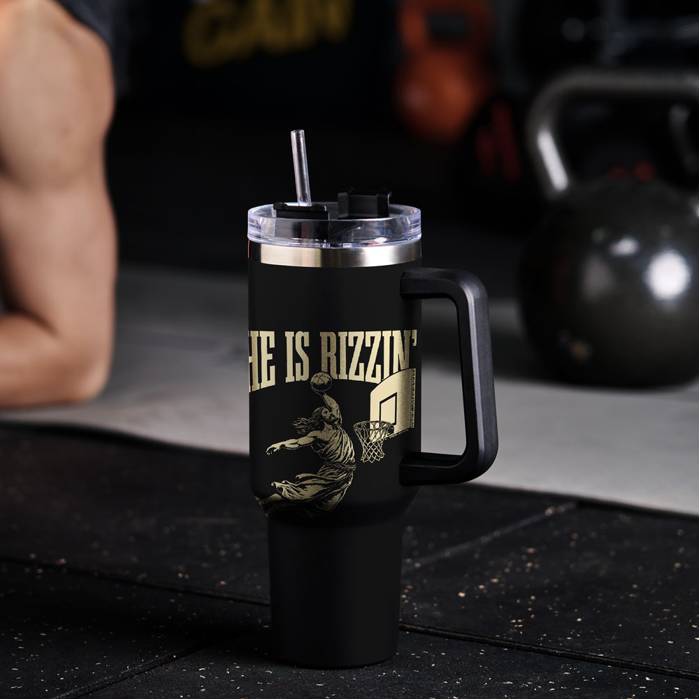 He Is Rizzen Christian 40OZ Tumbler