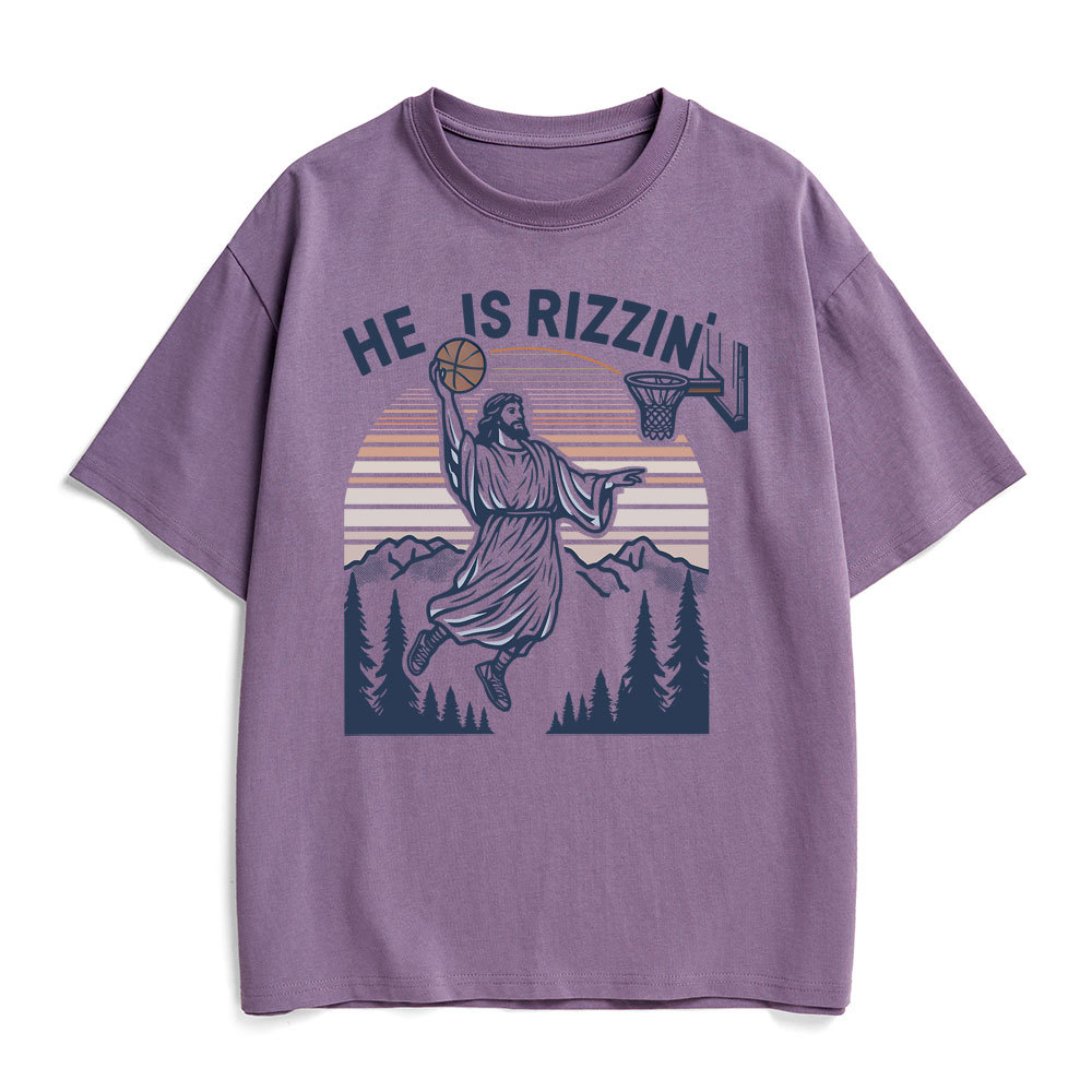 He Is Rizzen Christian Heavy Cotton T-Shirt
