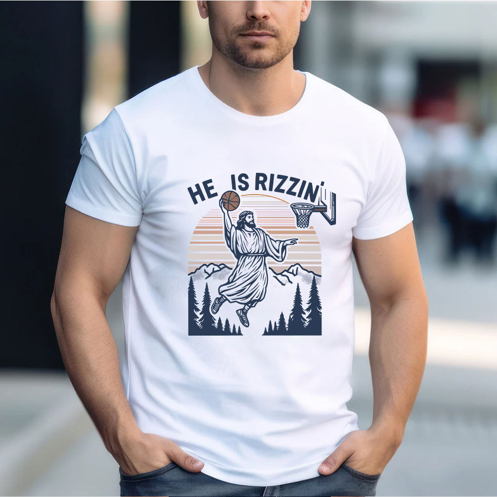 He Is Rizzen Christian T-Shirt