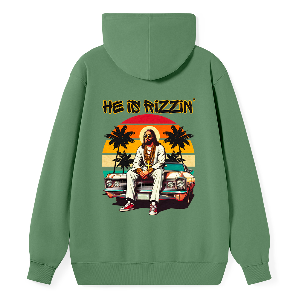 He Is Rizzin Christian Classic Hoodie