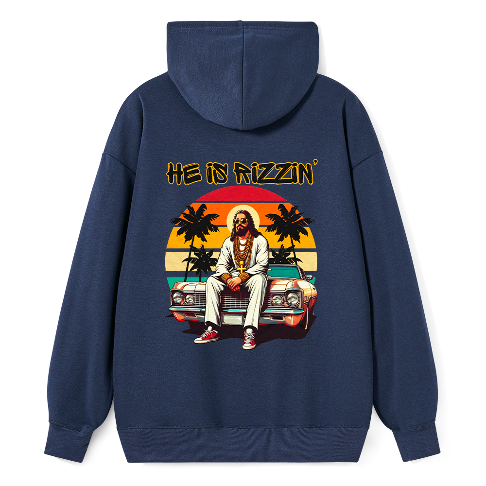 He Is Rizzin Christian Classic Hoodie