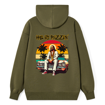 He Is Rizzin Christian Classic Hoodie