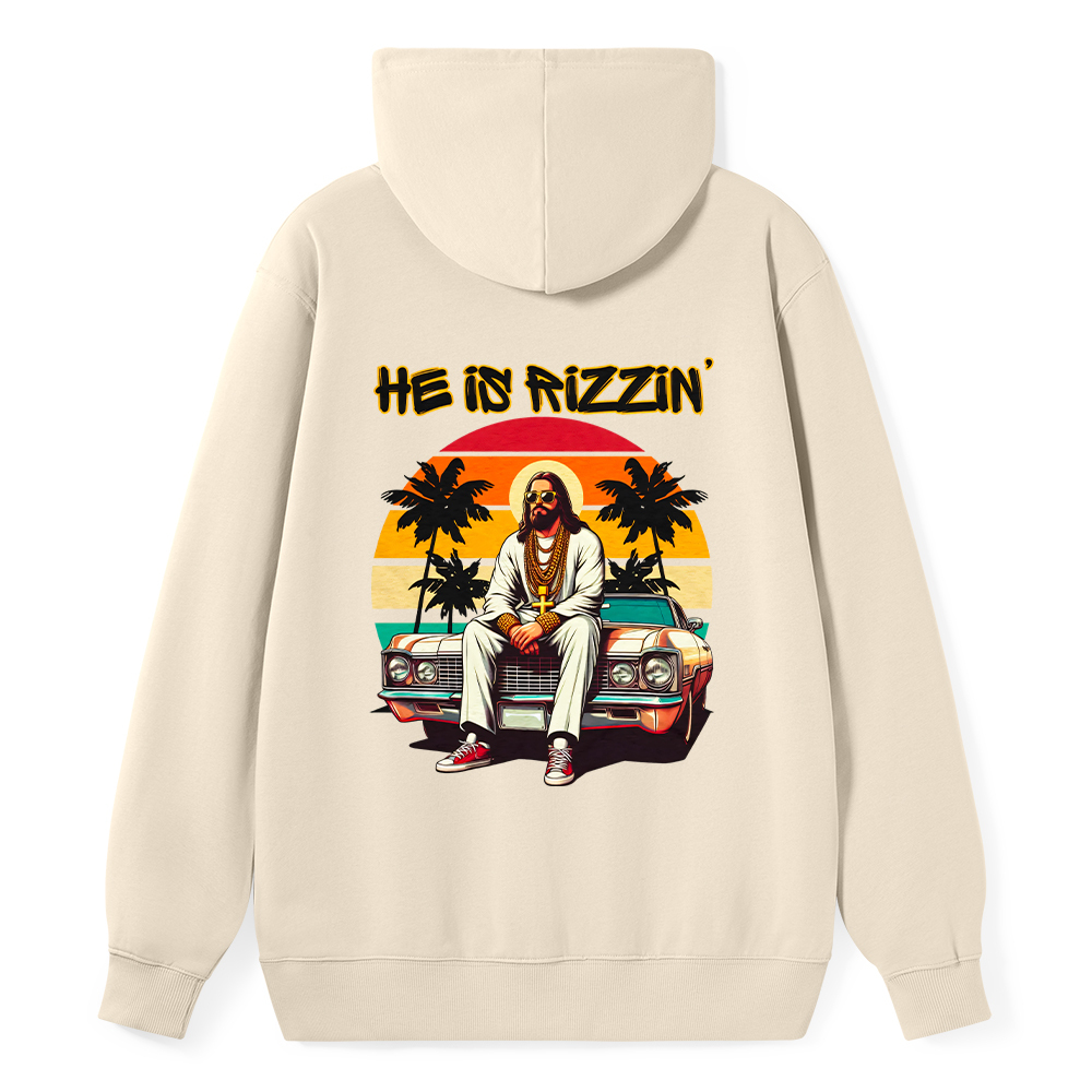 He Is Rizzin Christian Classic Hoodie