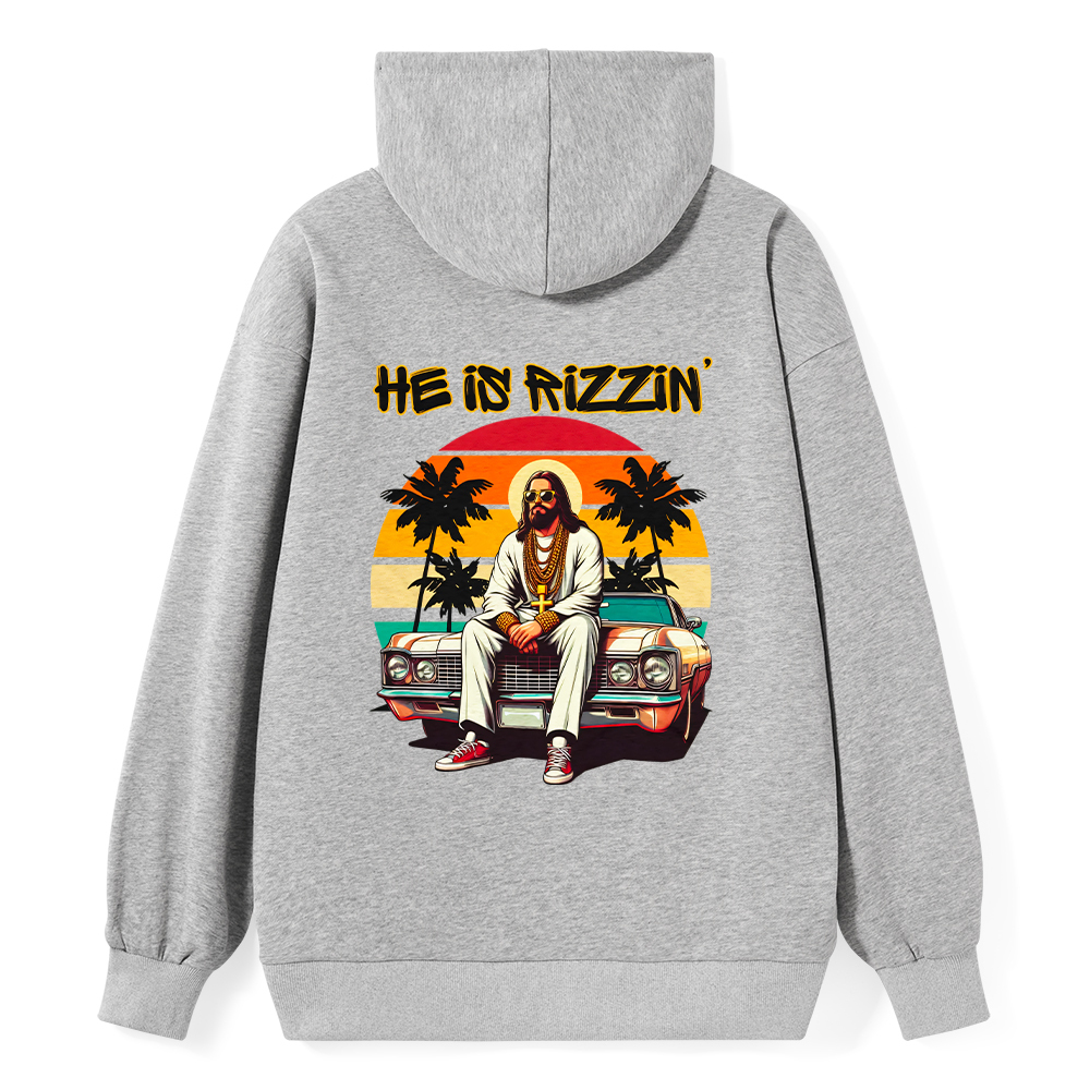 He Is Rizzin Christian Classic Hoodie