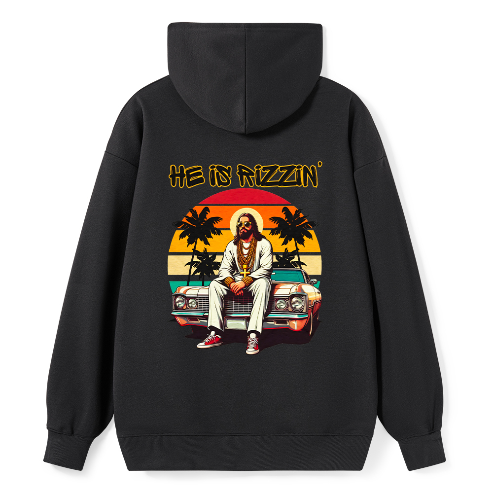 He Is Rizzin Christian Classic Hoodie