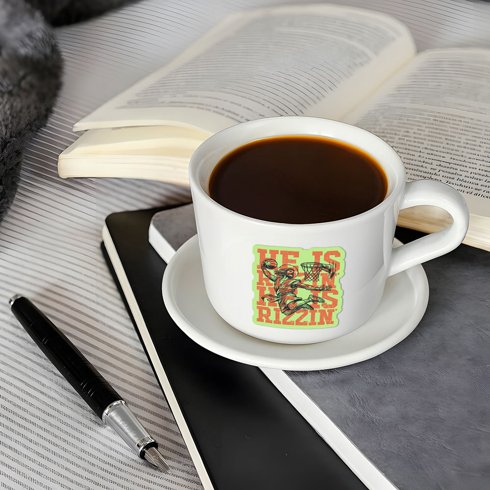 He Is Rizzin Christian Stickers