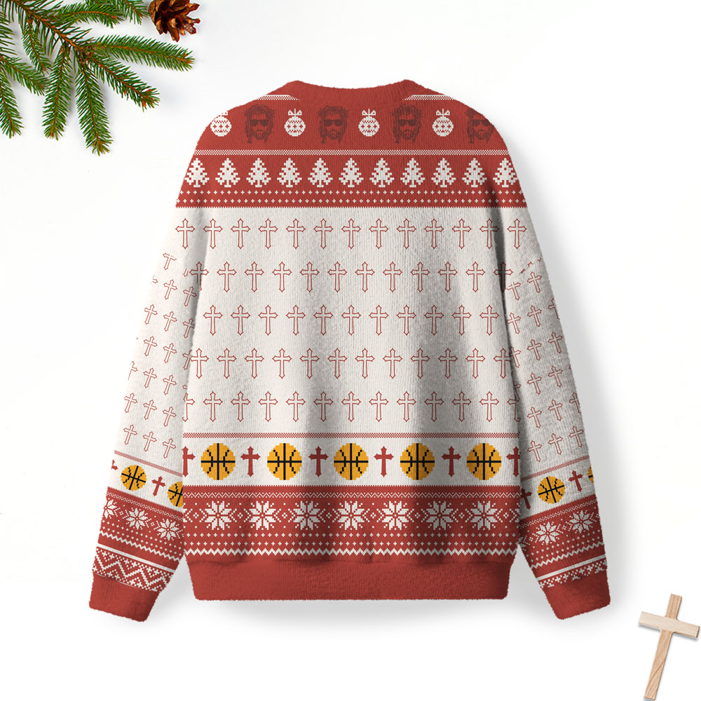 He Is Rizzin Furry Christian Lightweight Sweater