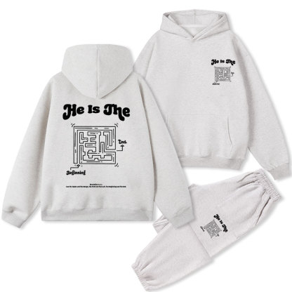 He Is The Beginning Christian Fleece hoodie Set