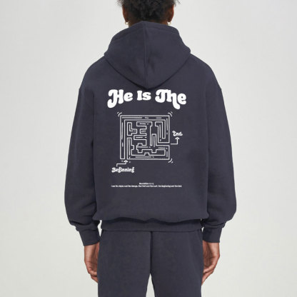 He Is The Beginning Christian Fleece hoodie Set