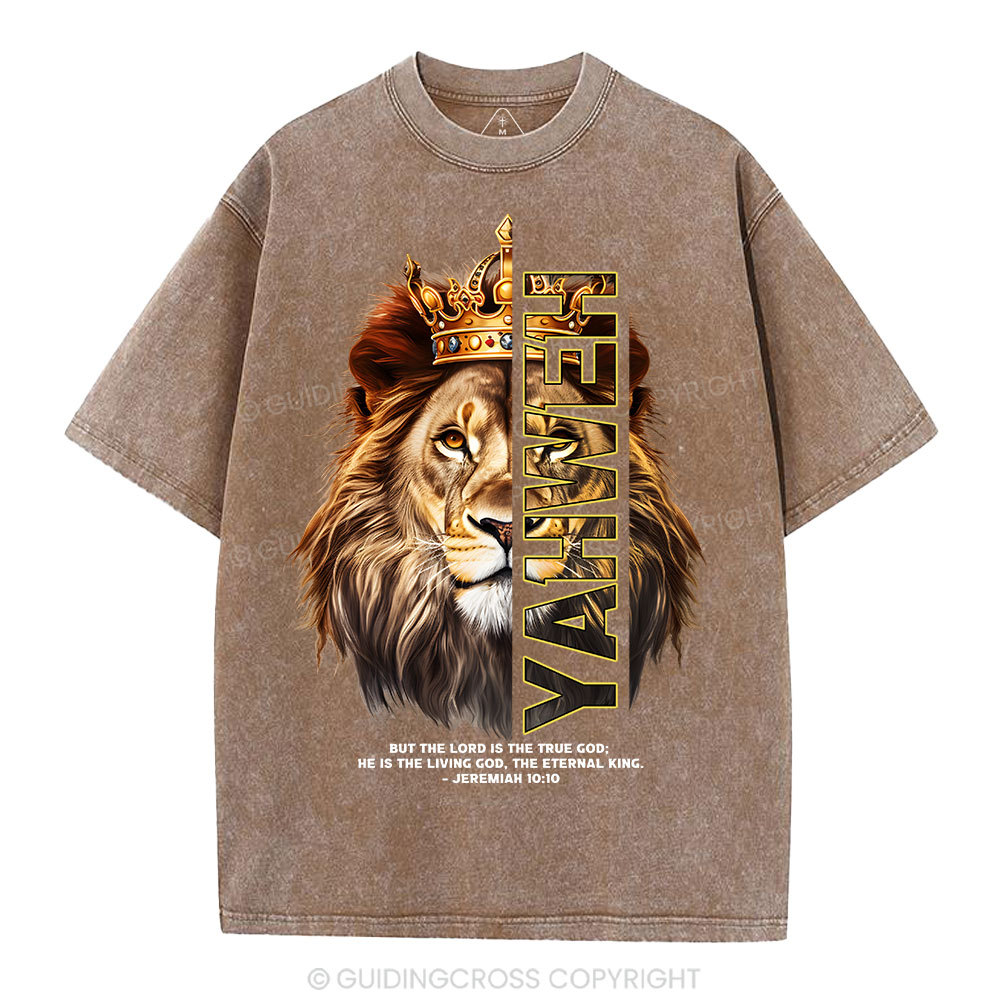 He Is The Living God Christian Washed T-Shirt