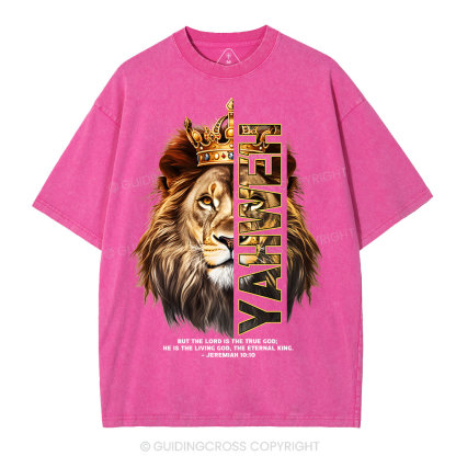 He Is The Living God Christian Washed T-Shirt