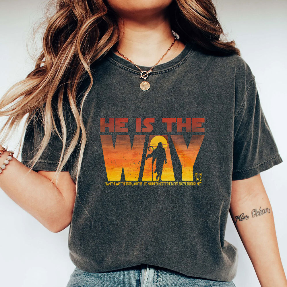 He Is The Way Vintage Washed Christian T-Shirt