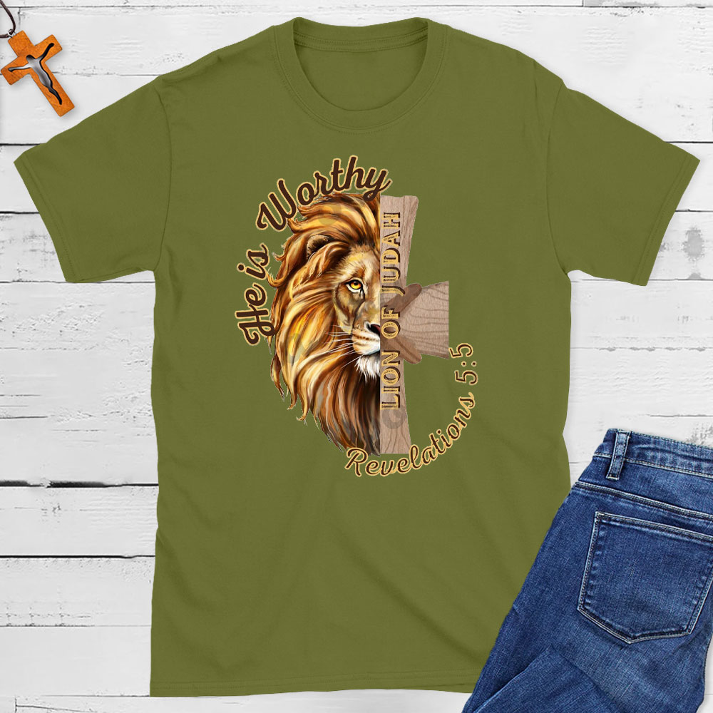 He Is Worthy Christian T-Shirt