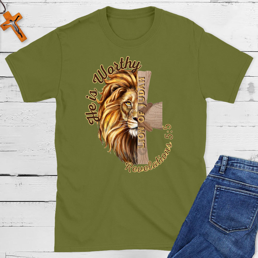 He Is Worthy Christian T-Shirt