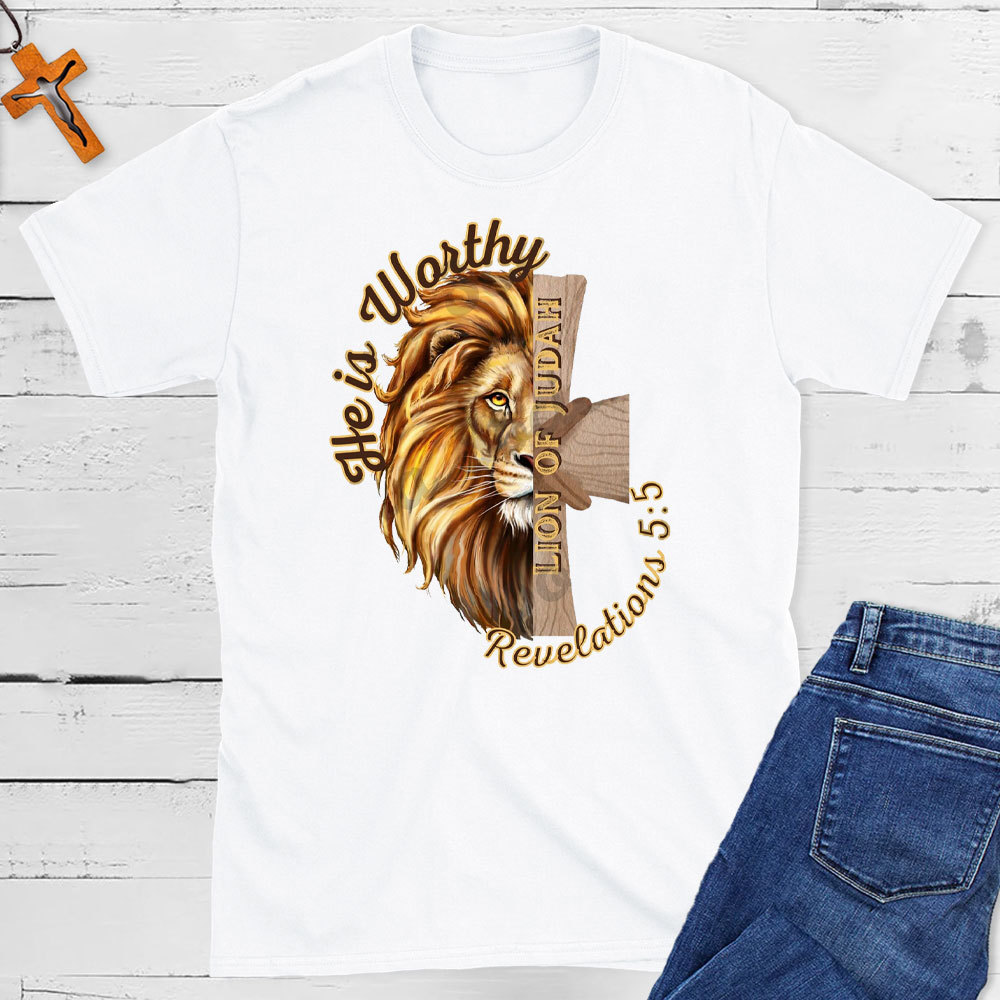 He Is Worthy Christian T-Shirt