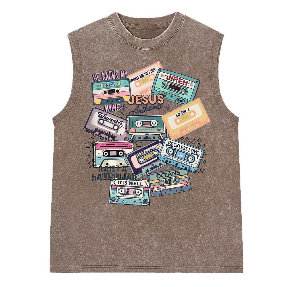 My Grace Is Sufficient For You Christian Washed Sleeveless Tee Sale-GuidingCross