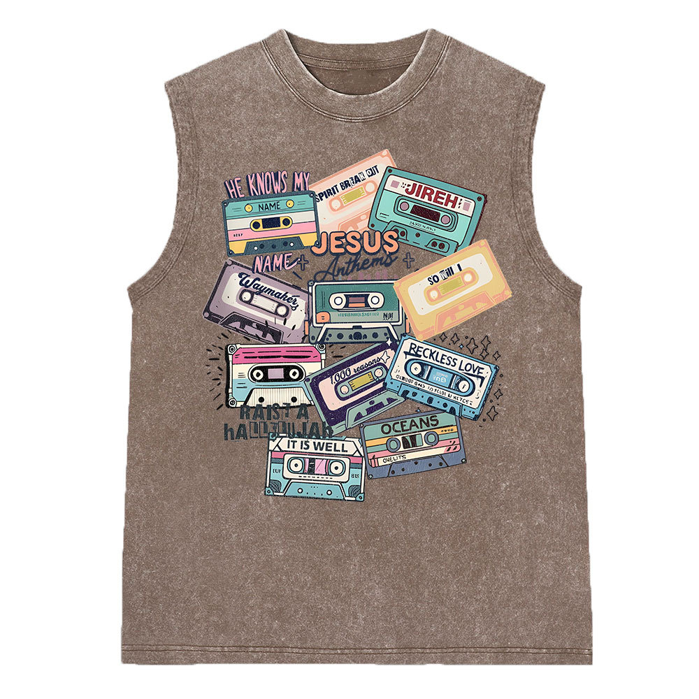 My Grace Is Sufficient For You Christian Washed Sleeveless Tee Sale-GuidingCross