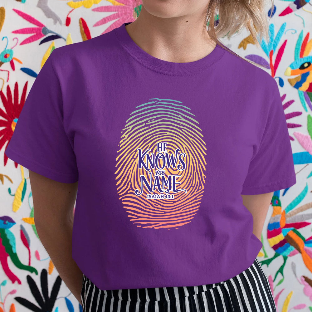 He Knows My Name Christian T-Shirt