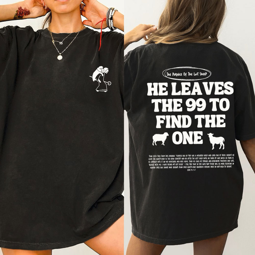 He Leaves Me 99 Chirstian Washed T-Shirt