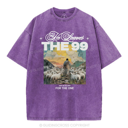 He Leaves The 99 For The One Christian Washed T-Shirt