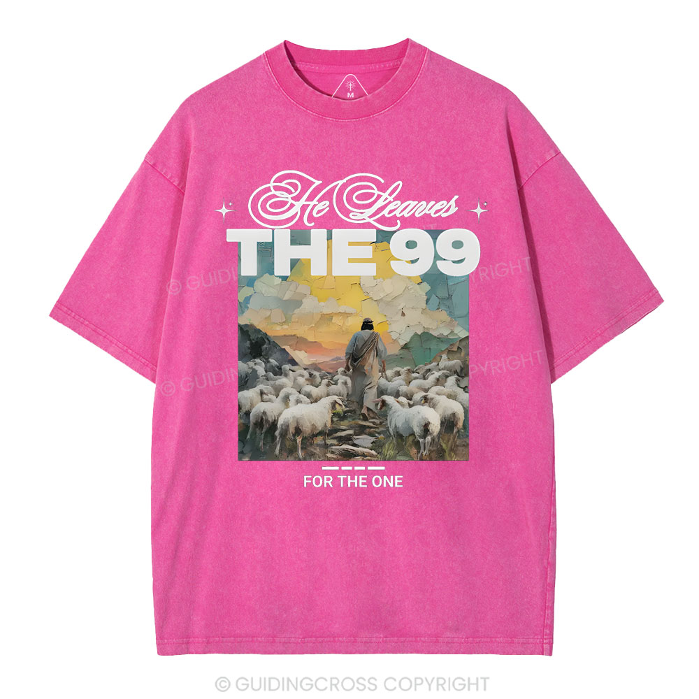 He Leaves The 99 For The One Christian Washed T-Shirt