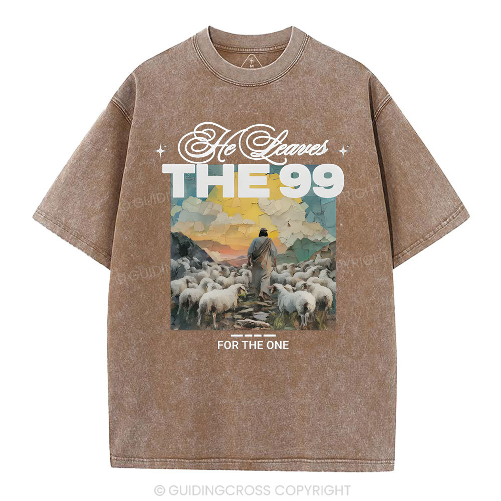 He Leaves The 99 For The One Christian Washed T-Shirt