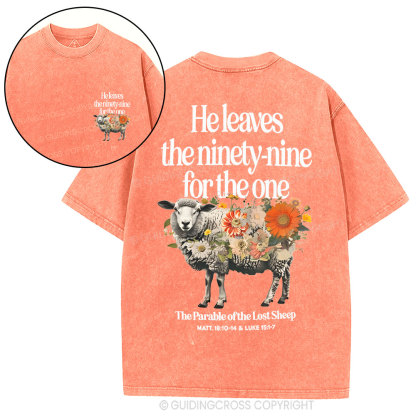 He Leaves The 99 For The One Christian Washed T-Shirt