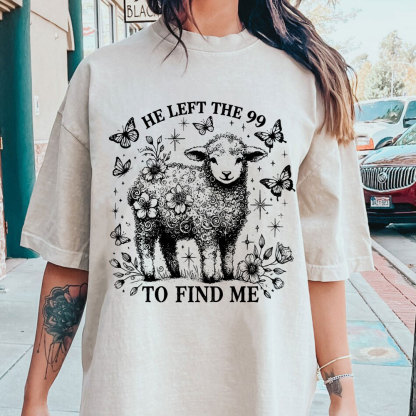 He Left The 99 Christian Washed T-Shirt