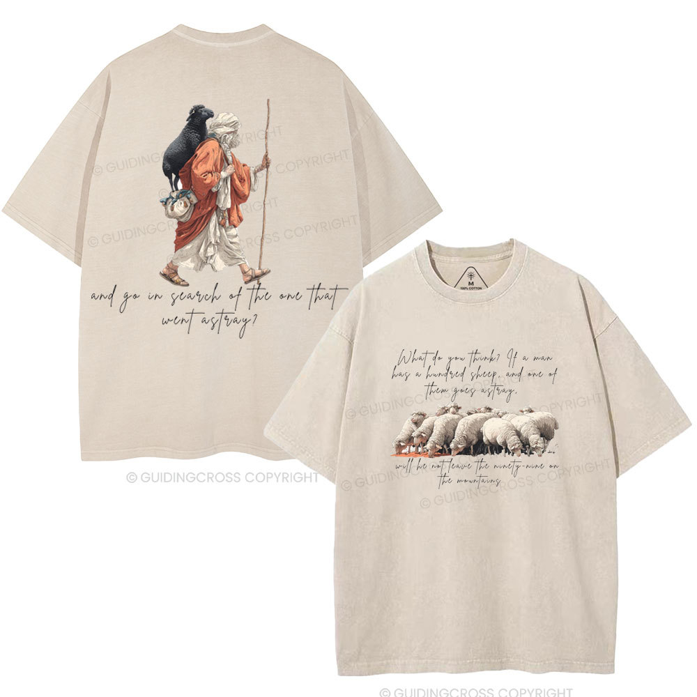 He Left The 99 Christian Washed T-Shirt