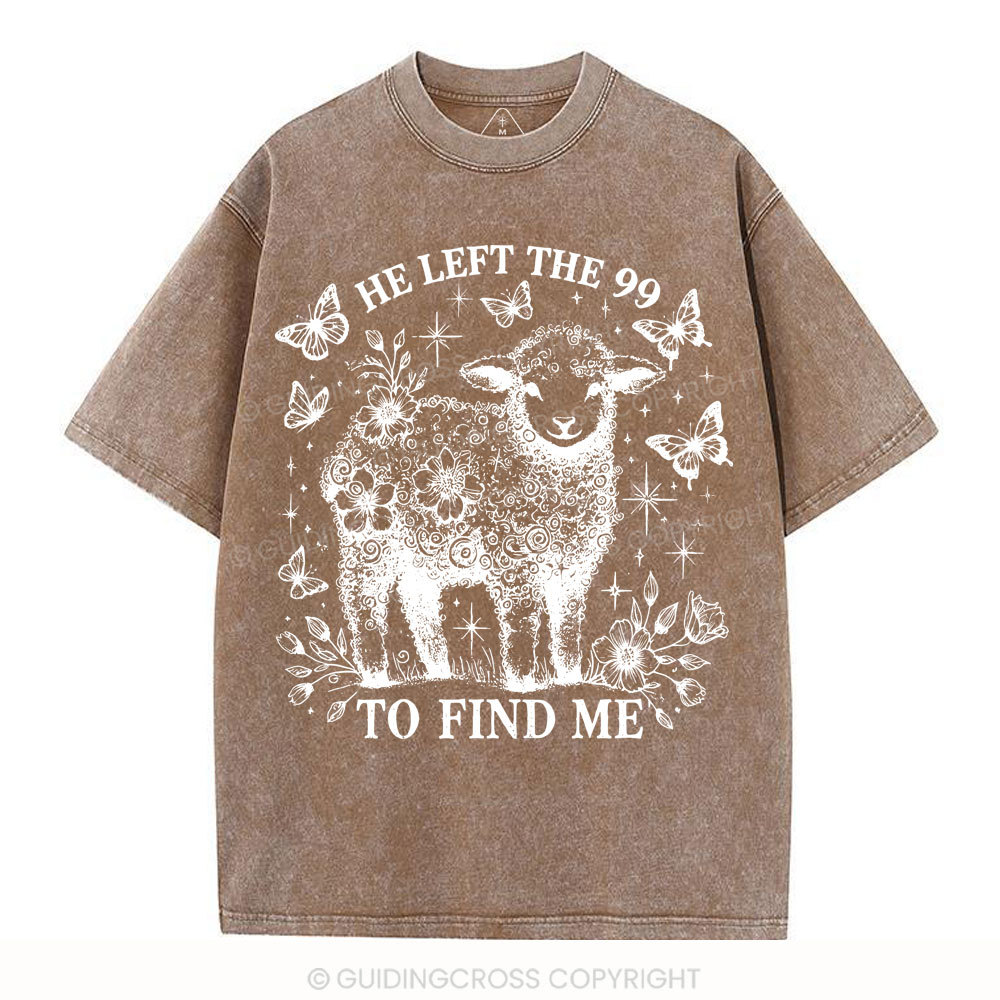 He Left The 99 Christian Washed T-Shirt