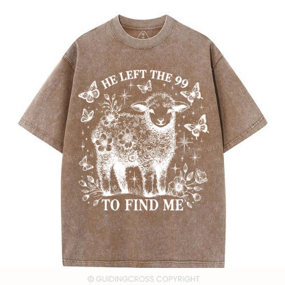 He Left The 99 Christian Washed T-Shirt