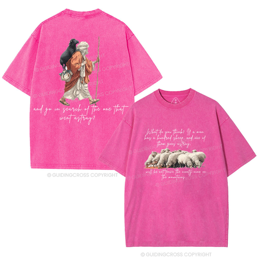 He Left The 99 Christian Washed T-Shirt