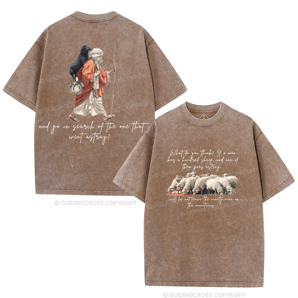 He Left The 99 Christian Washed T-Shirt