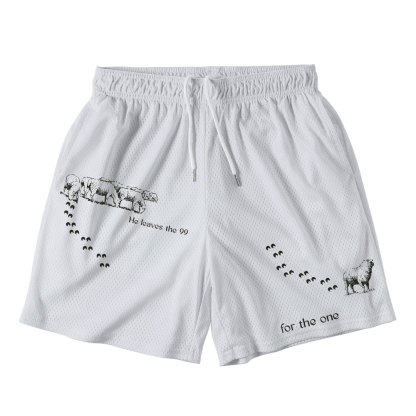 He Left The 99 To Find 1 Christian Mesh Shorts