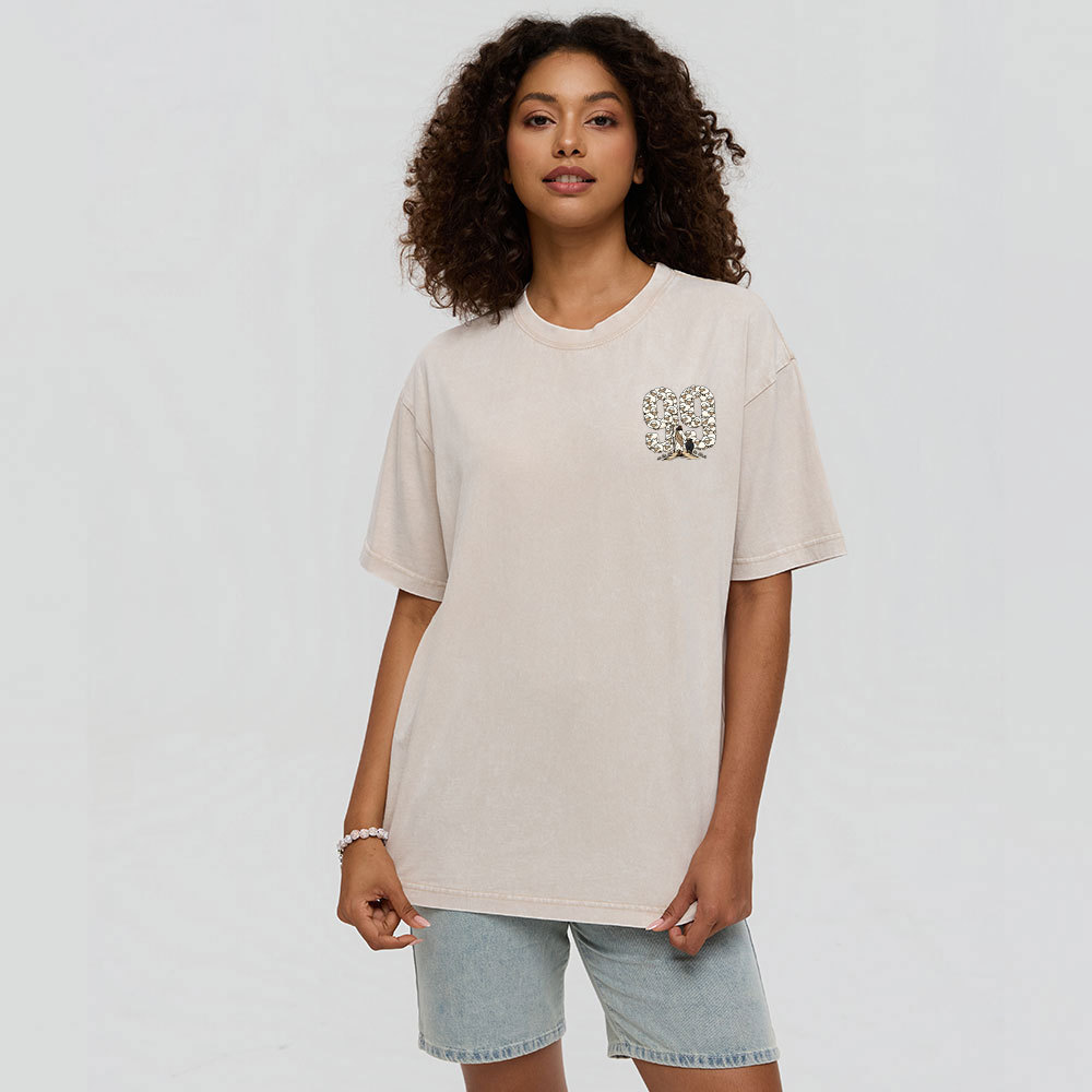 He Left The 99 To Find Me Cartoon Christian Washed T-Shirt