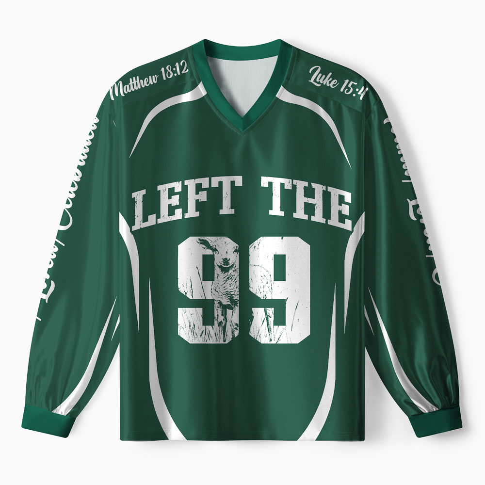 He Left The 99 To Find Me Christian Long Sleeve Jersey