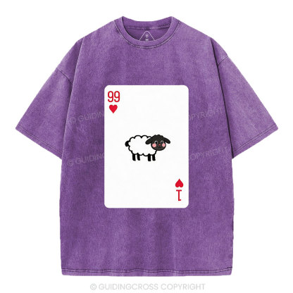 He Left The 99 To Find Me Christian Washed T-Shirt