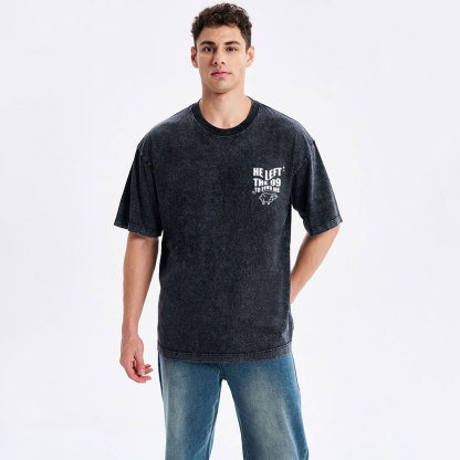 He Left The 99 To Find Me Christian Washed T-Shirt