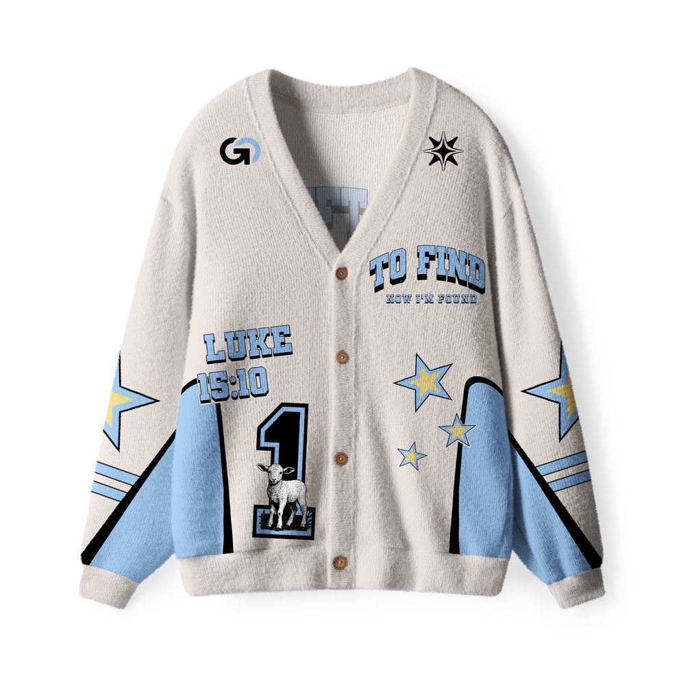 He Left The 99 To Find One Furry Christian Lightweight Cardigan