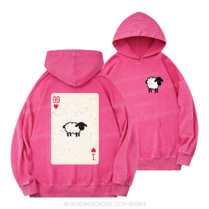 He Left The 99 To Rescue Me Christian Washed Hoodie