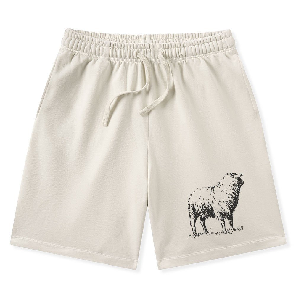 He Left The 99 To Rescue Me Christian Washed Shorts