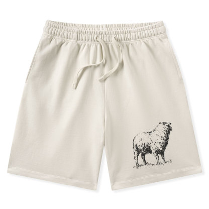 He Left The 99 To Rescue Me Christian Washed Shorts