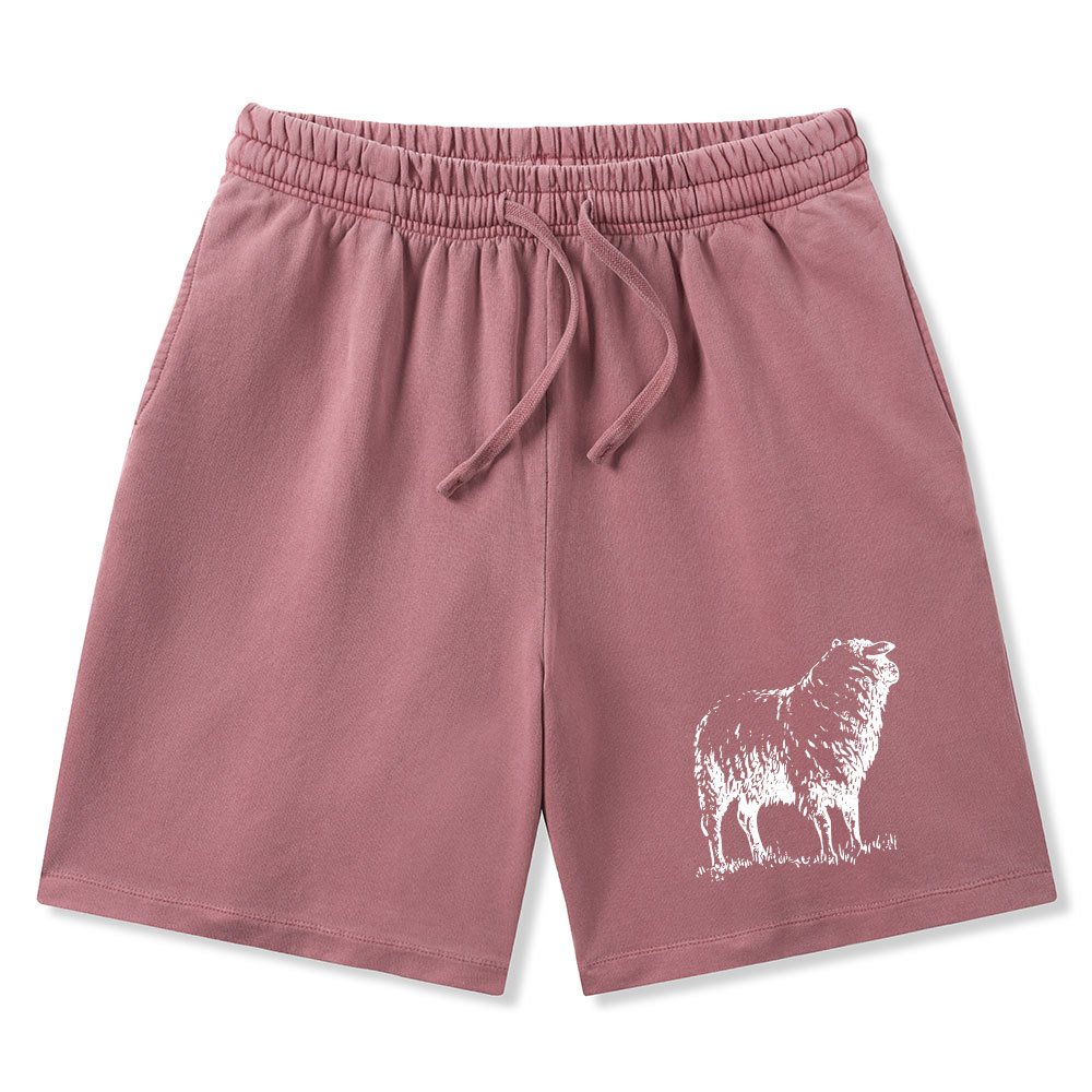 He Left The 99 To Rescue Me Christian Washed Shorts