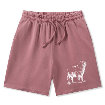 He Left The 99 To Rescue Me Christian Washed Shorts